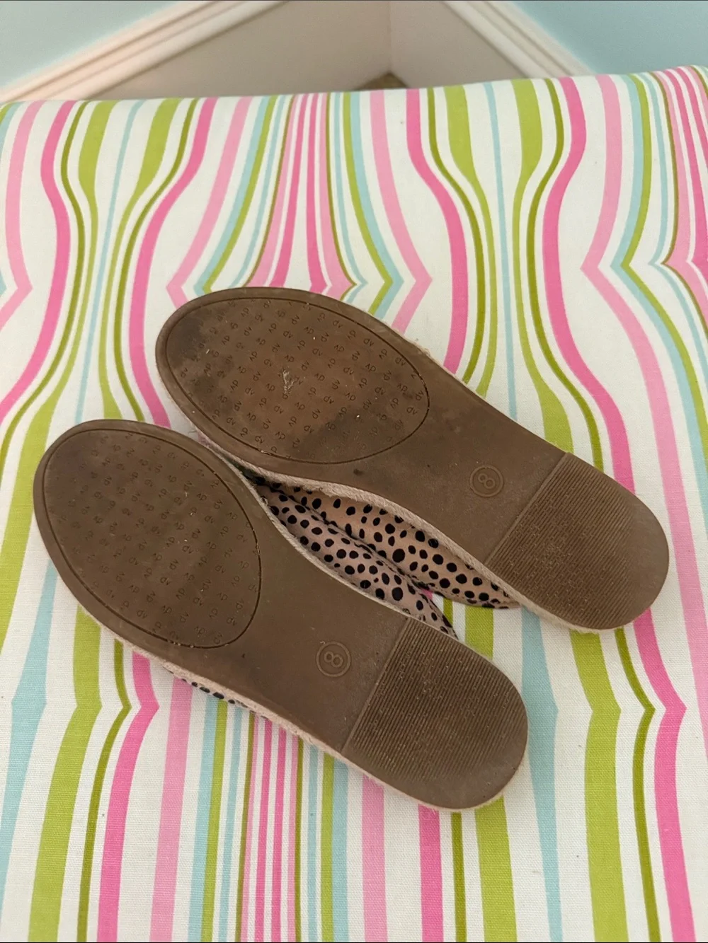 dv by Dolce Vita BrownTan  Leopard Espadrilles Print Mules, open side flats 8